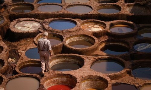 Fes zoom sur les tanneries